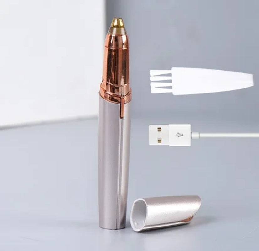 USB Electric Eyebrow Trimmer Makeup Painless Eye Brow Epilator Mini Shaver Razors Portable Facial Hair Remover Women Depilator