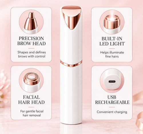 2 in 1 Facial & Eyebrow Hair Trimmer